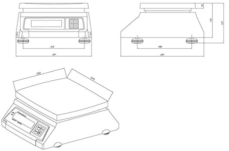 Wagi proste CAS SW-1 PLUS